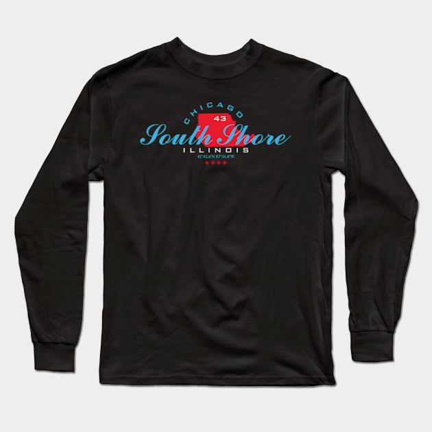 South Shore Chicago Long Sleeve T-Shirt by caravalo